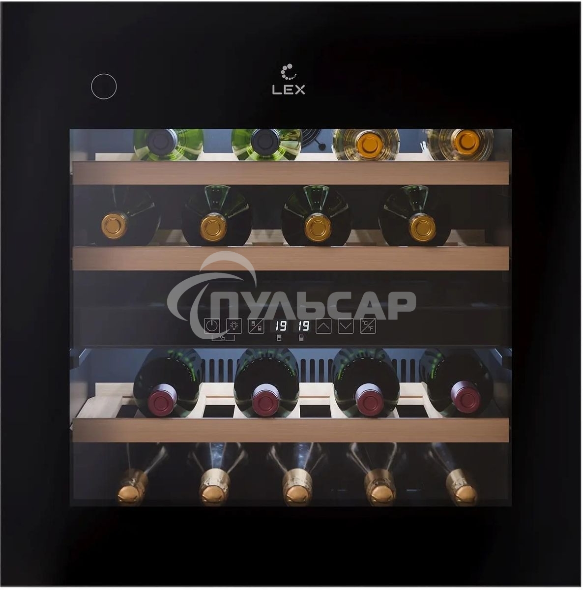 Винный шкаф LEX LWD6036BL dual zone PP 1-нокамерн. черный (CHAT500008)
