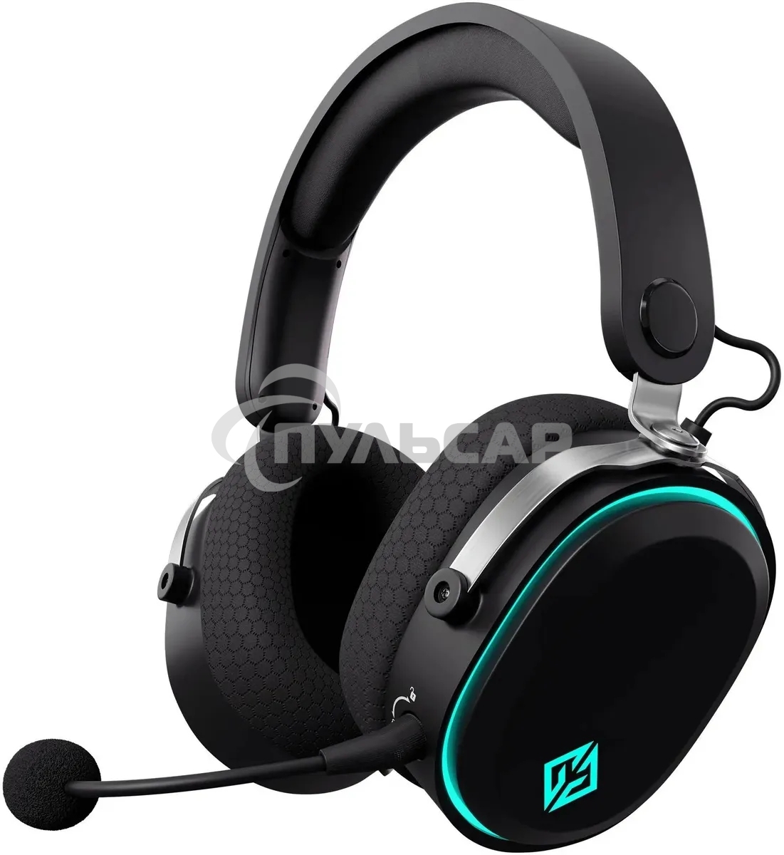 Наушники с микрофоном GMNG GG-HS405W черный мониторные BT/Radio/3.5мм оголовье