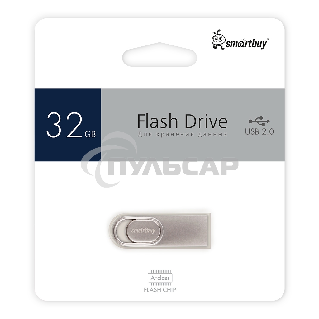 Флешка USB Smartbuy R/W (SB32 GbM3) UFD 2.0 032 Gb,M3 Metal стальной