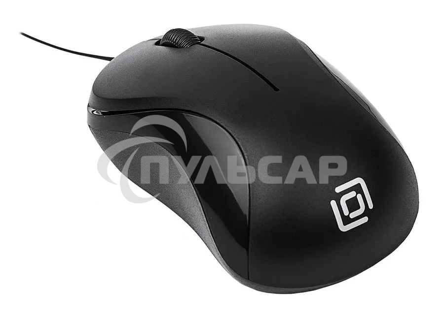 Мышь проводная Oklick 115SR черный, 1000 dpi, USB, кнопки - 3