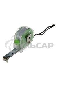 Рулетка Кварц, прозрачный корпус, амортизатор, 5 м х 25 мм Сибртех