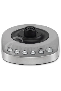 Чайник электрический Hyundai HYK-S7770 1.7л. 2200Вт серебристый/черный корпус: металл