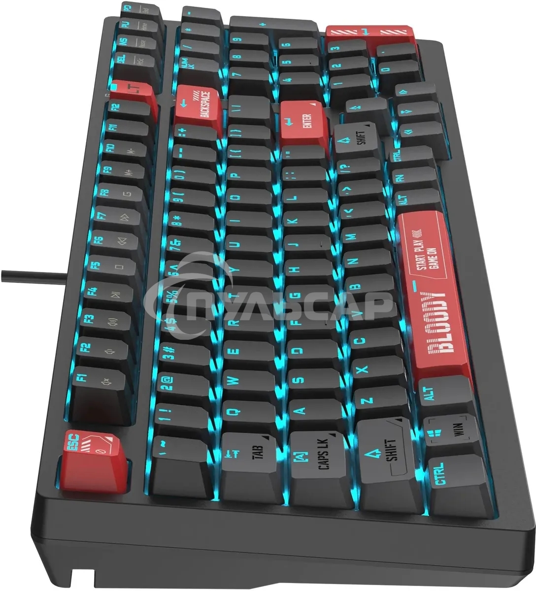 Клавиатура проводная A4Tech Bloody AT98 USB черный/красный