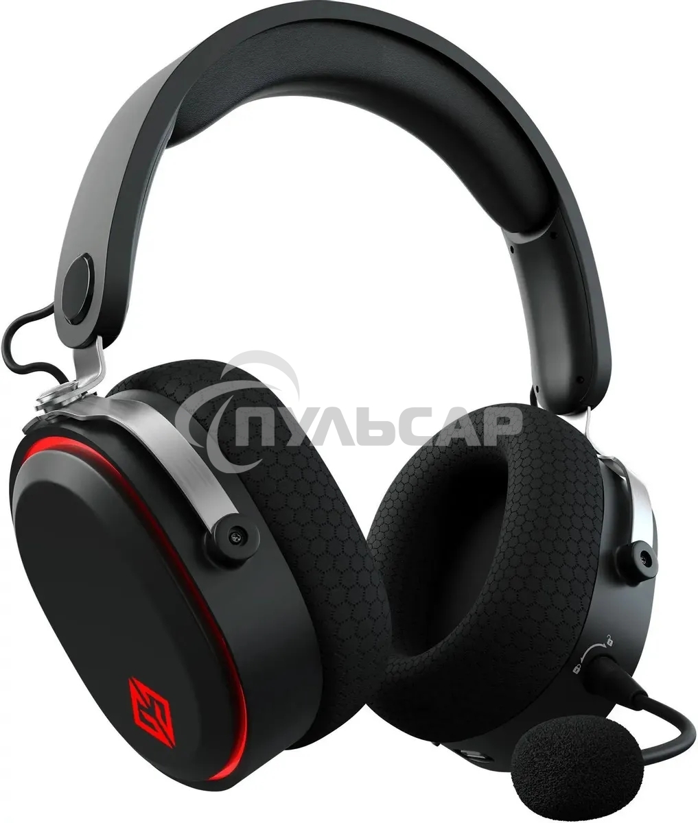 Наушники с микрофоном GMNG GG-HS405W черный мониторные BT/Radio/3.5мм оголовье