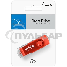 Флешка USB R/W SmartBuy R/W (SB256Gb3TWR) UFD 3.0/3.1 256Gb,Twist Red красный