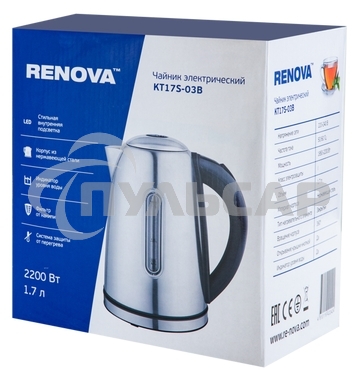 Чайник электрический Renova KT17S-03B