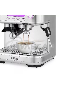 Кофеварка рожковая Kitfort КТ-7113 нержавеющая сталь, исп. кофе - молотый/зерновой, 2.3 л, 1770 Вт, 15 бар