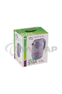 Чайник электрический Homestar HS-1007 1.7л лиловый, двойной корпус