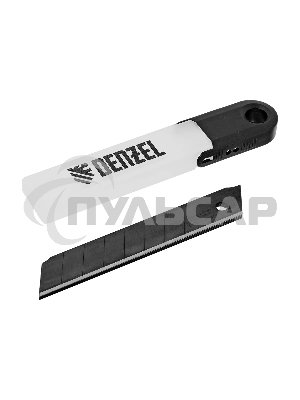 Лезвия Denzel 18 мм, сталь SK4 - 0,5 мм, супер острые, 5 штук