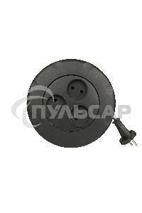 Удлинитель-рулетка Smartbuy (SBE-10-3-03-B) - 3 гнезда 3 метра (10А/2,2кВт) круглый черный