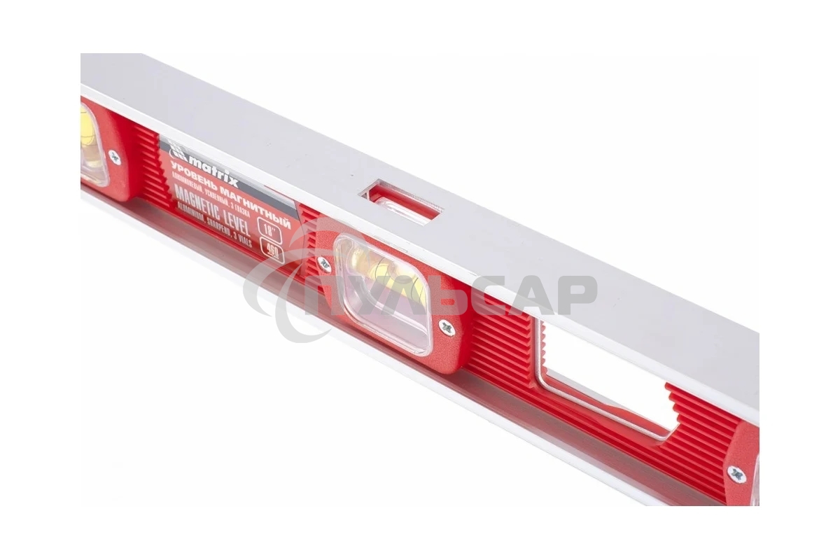 Уровень магнитный Matrix, 460 мм, 3 глазка