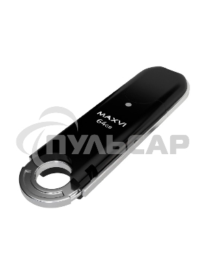 Флешка USB Maxvi P2 black (FD64GBUSB20C10P2), 64Gb, USB 2.0, R/W 30/10, черный