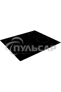 Электрическая варочная панель Korting HK 63910 B, конфорок: 4 шт., стеклокерамика, независимая, черный