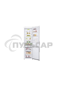 Холодильник LG GA-B509CQSL белый двухкамерный 277/107л морозилка снизу, No Frost