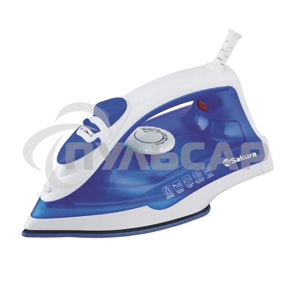 Утюг Sakura SA-3062CBL 1800Вт керам. подошва, пар. увлажнение, самоочист.
