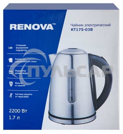 Чайник электрический Renova KT17S-03B