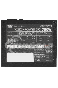 Блок питания Thermaltake SFX 750W Toughpower SFX750 Gen.5 80 PLUS platinum (20+4pin) APFC 90мм fan 8xSATA Cab Manag RTL