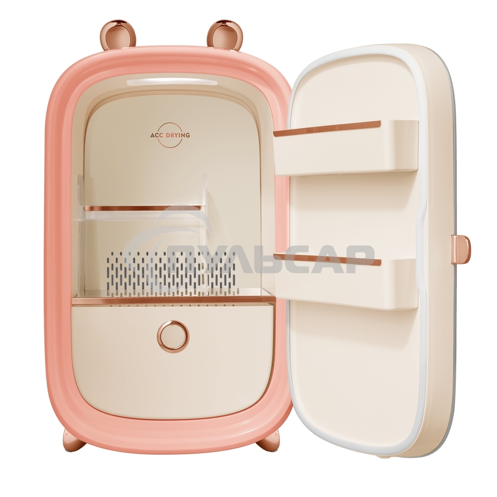 Мини-холодильник для косметики Maunfeld MFF43PK розовый 12.3л