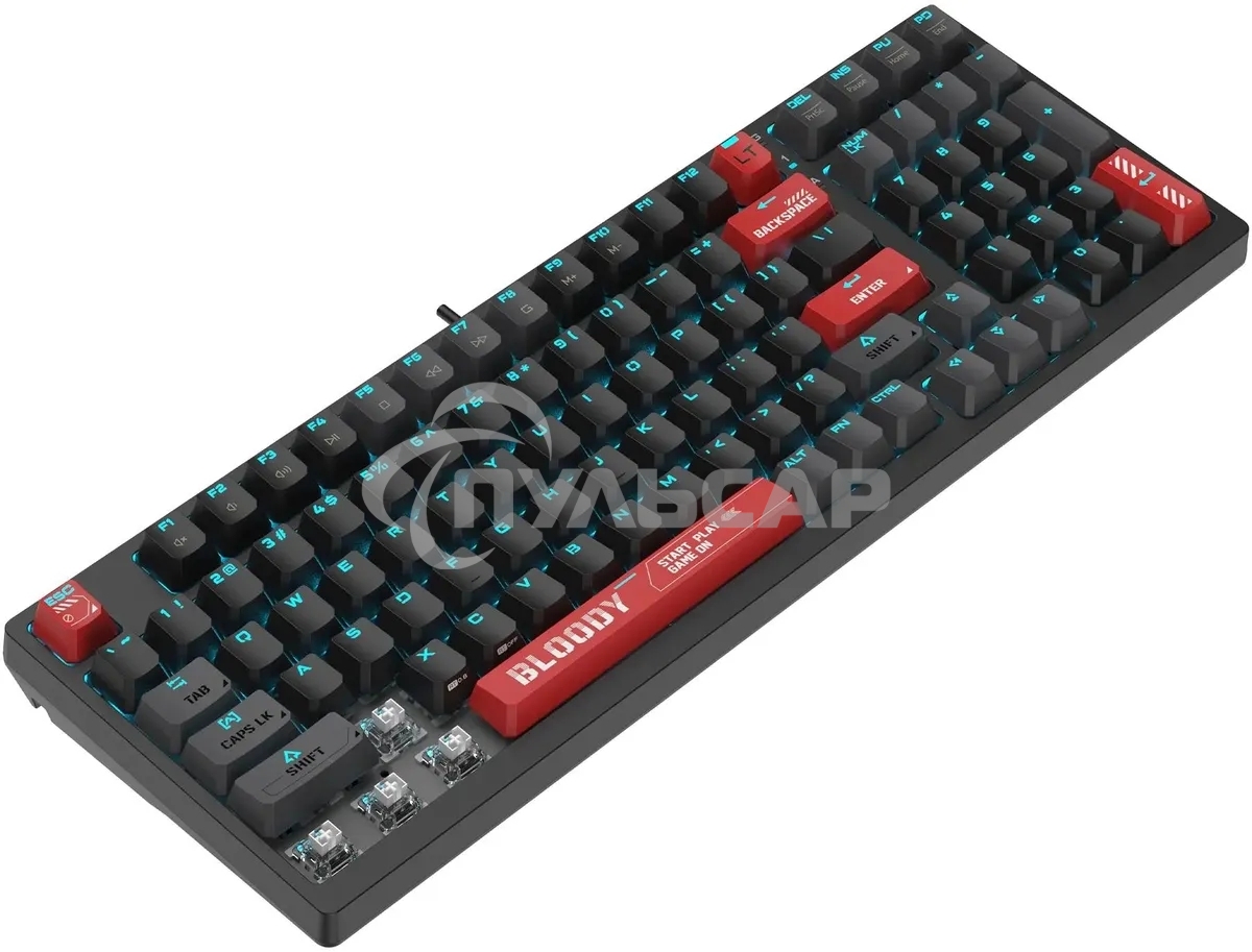 Клавиатура проводная A4Tech Bloody AT98 USB черный/красный