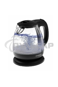 Чайник электрический Energy E-296 1л, стекло, черный, 1100Вт (005215)