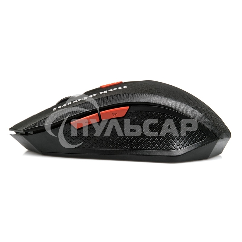 Мышь беспроводная Nakatomi MRON-08U черный, 1600 dpi, радиоканал, USB, кнопки - 6