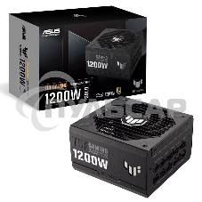 Блок питания ASUS TUF-GAMING-1200G (90YE00S0-B0NA00), 1200Вт, 80 PLUS Gold, 135мм, модульный, черный