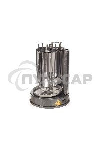 Шашлычница электрическая Kitfort KT-1404, 1400Вт серебристый