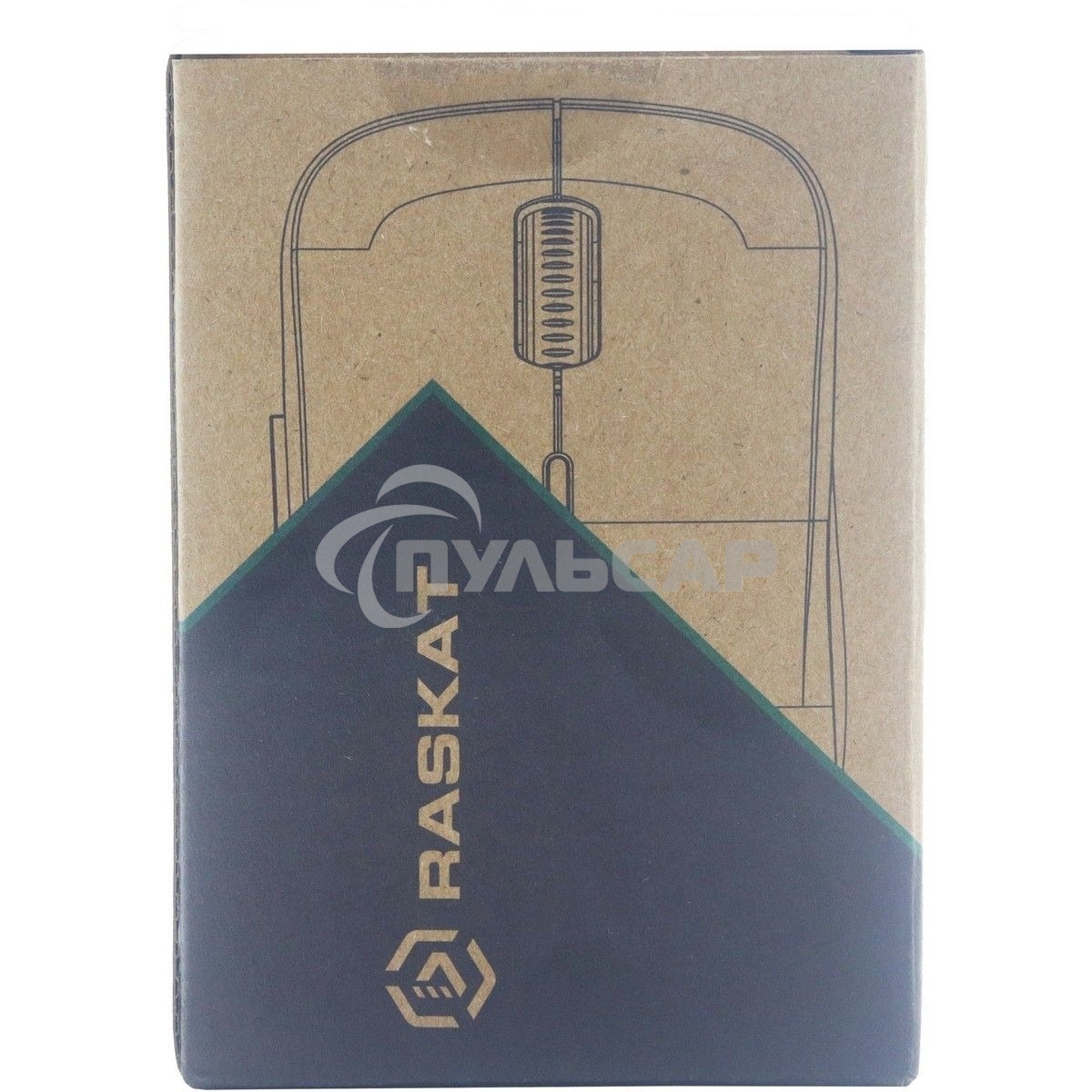 Мышь беспроводная Raskat M006W черный, 1600 dpi, радиоканал, USB, кнопки - 6