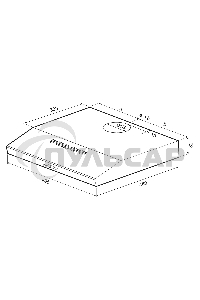 Вытяжка подвесная Krona Briana 500 White PB белый, 49.5 см, 460 куб. м/ч, 42 дБ