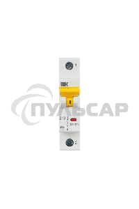 Выключатель автоматический IEK MVA31-1-010-B 10A тип B 6kA 1П 230В 1мод белый (упак.:1шт)