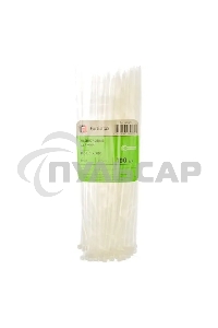 Нейлоновые стяжки FORTISFLEX КСС 5х300 мм белый 100 штук 49404