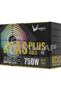 Блок питания Aerocool / Formula ATX 750W AC KCAS PLUS GOLD 750W RGb 80 PLUS gold (20+4pin) APFC 120мм fan color LED 8xSATA RTL
