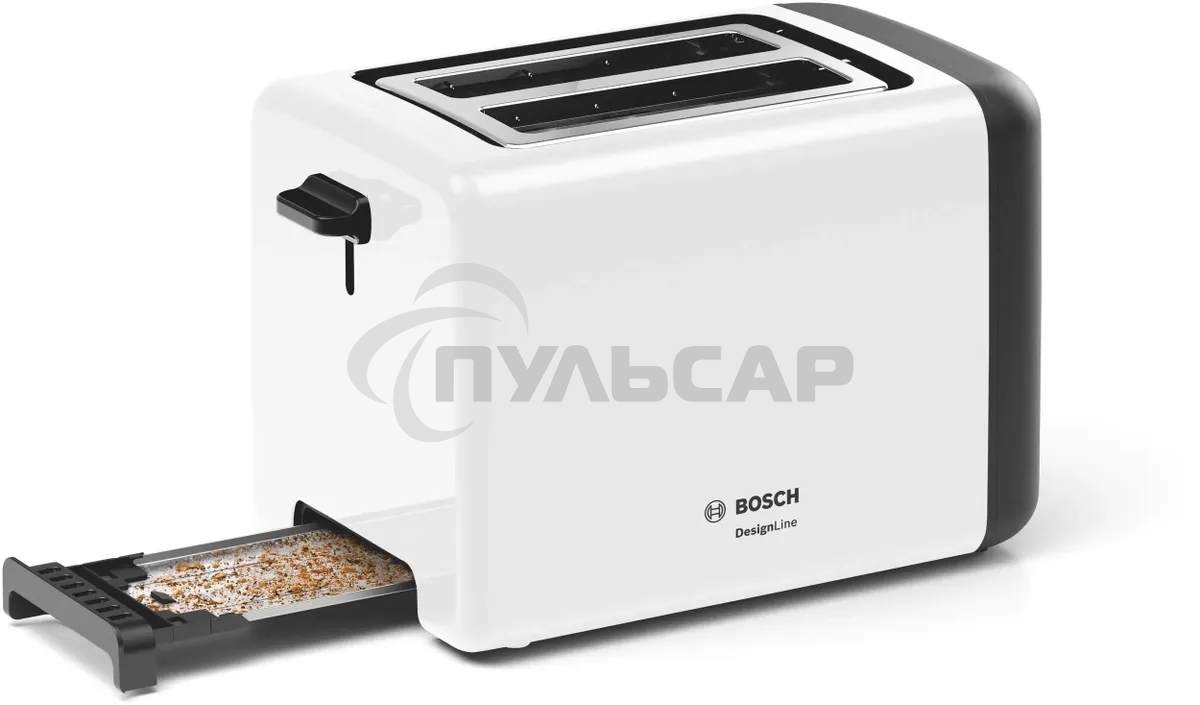 Тостер Bosch TAT3P421 970Вт белый