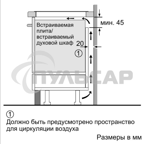 Индукционная варочная панель Bosch PUG61KAA5E черный