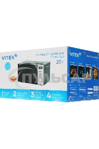 Микроволновая печь Vitek VT-MW0620 20л. 700Вт черный/серебристый