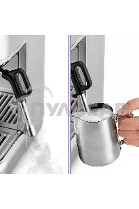 Кофеварка рожковая Kitfort КТ-7113 нержавеющая сталь, исп. кофе - молотый/зерновой, 2.3 л, 1770 Вт, 15 бар