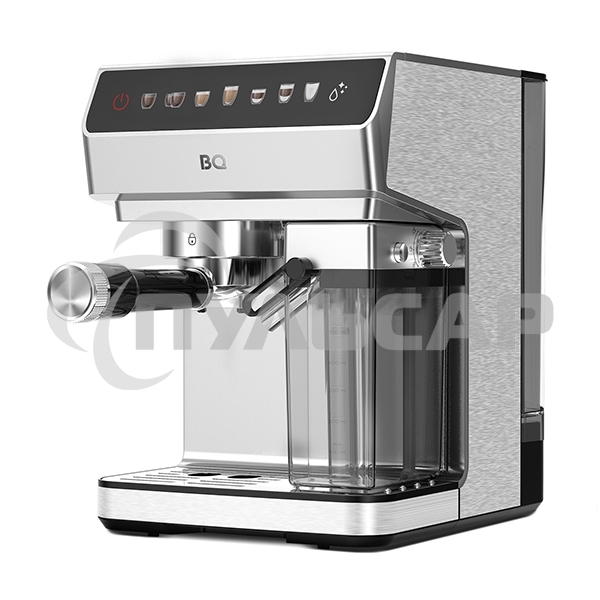 Кофеварка рожковая BQ CM7004 стальной, исп. кофе - молотый, 1,6 л, 1450 Вт, 20 бар