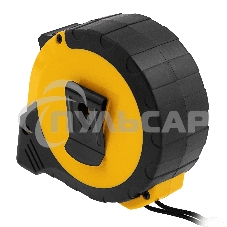 Рулетка 10м х 25мм, двухкомп. корпус, кнопка-пауза Denzel