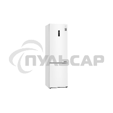 Холодильник LG GA-B509CQSL белый двухкамерный 277/107л морозилка снизу, No Frost