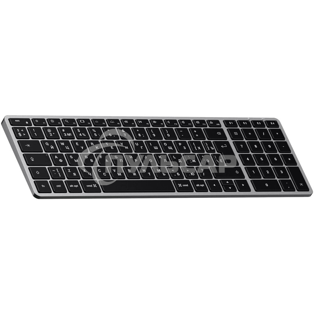 Клавиатура беспроводная Satechi Slim X2 Bluetooth Backlit Keyboard, Bluetooth, Серый ST-BTSX2M-RU