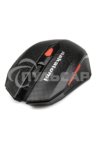 Мышь беспроводная Nakatomi MRON-08U черный, 1600 dpi, радиоканал, USB, кнопки - 6