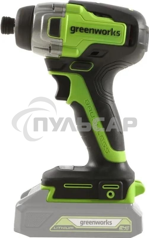 Винтоверт ударный аккумуляторный GreenWorks GD24ID3, 24V, бесщеточный, без АКБ и ЗУ (3802807)
