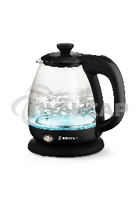 Чайник электрический BRAYER BR6106, 1100 Вт, 1 л, стеклянный, автоотключение, подсветка, черный