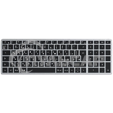 Клавиатура беспроводная Satechi Slim X2 Bluetooth Backlit Keyboard, Bluetooth, Серый ST-BTSX2M-RU