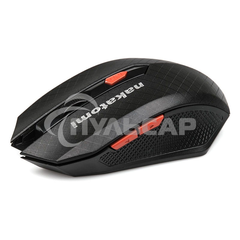 Мышь беспроводная Nakatomi MRON-08U черный, 1600 dpi, радиоканал, USB, кнопки - 6