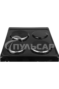 Плита электрическая Лысьва ЭП 301 МС черный, конфорок 3 электрических, духовка 57 л, 50 см x 85 см x 60 см (без крышки)