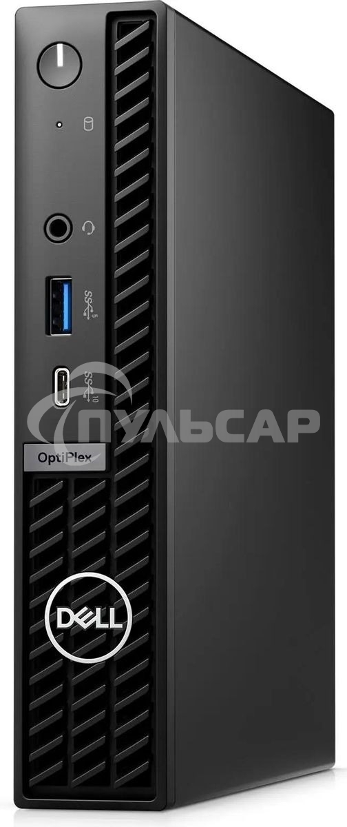 Неттоп Dell Optiplex 7020 Micro i3 14100T (2.7) 8Gb SSD 256Gb UHDG 730 Windows 11 Professional GbitEth 260W мышь клавиатура черный (7020-3861)