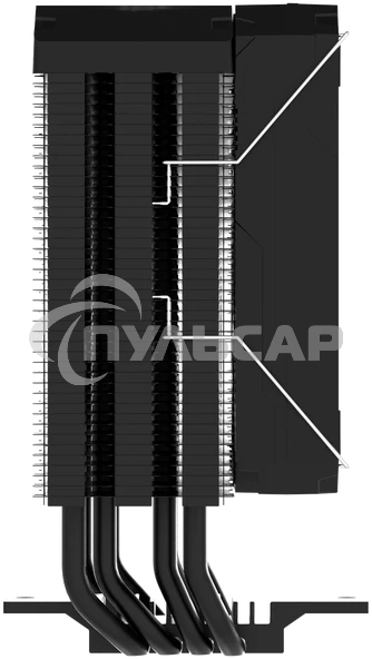 Кулер для процессора ALSEYE Q120S Plus AS.01.11.0005 черный 120мм алюминий+медь 3000rpm 45db 4-pin 200W 161мм