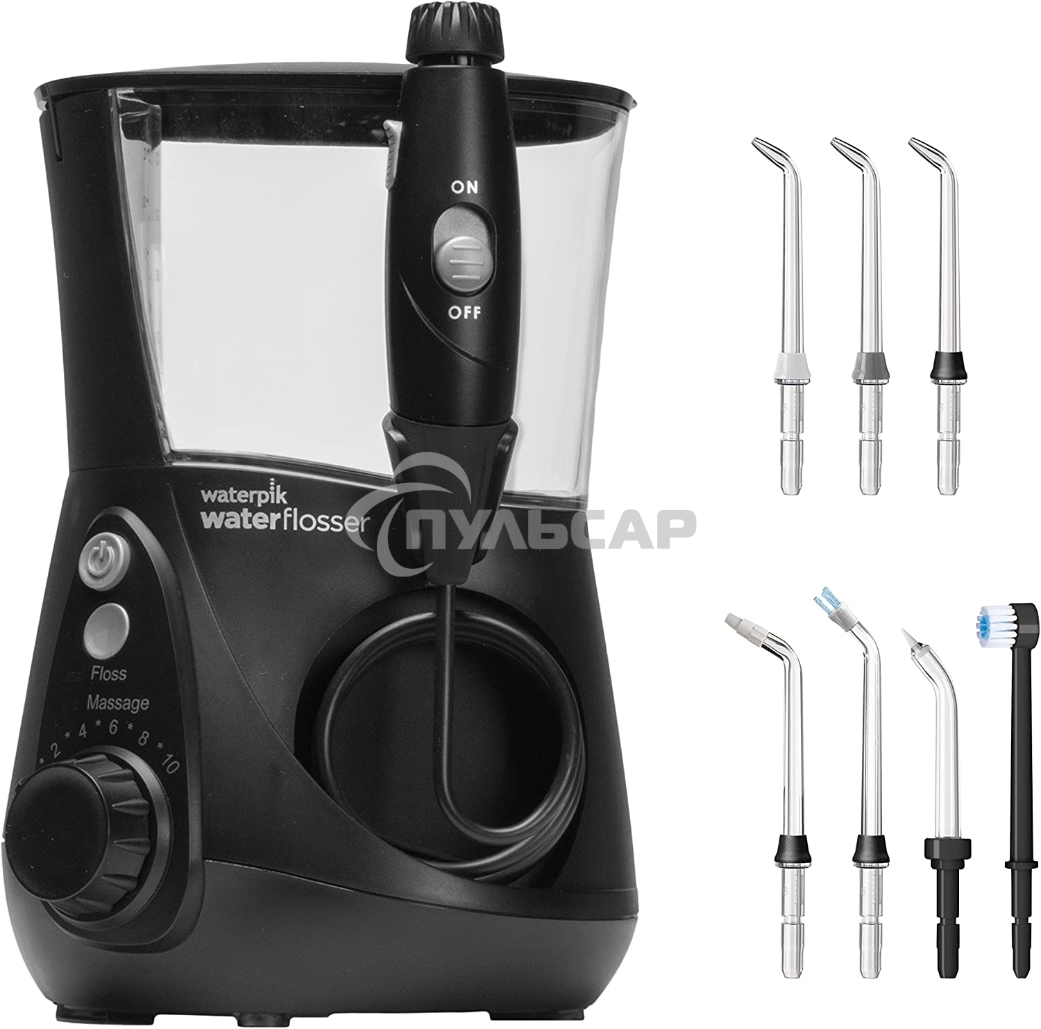 Ирригатор Waterpik WP-662 черный/серый