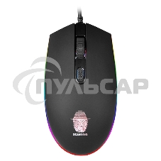 Мышь проводная Qumo Pretender M53 черный, 3200 dpi, USB, кнопки - 4